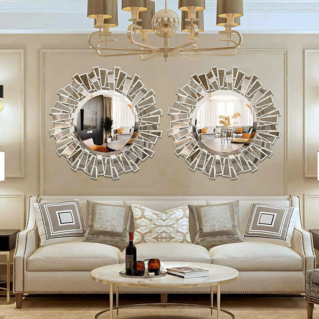 Round Wall Mirror for Living Room Large Elegant Mirror Wall Decorative Mirror