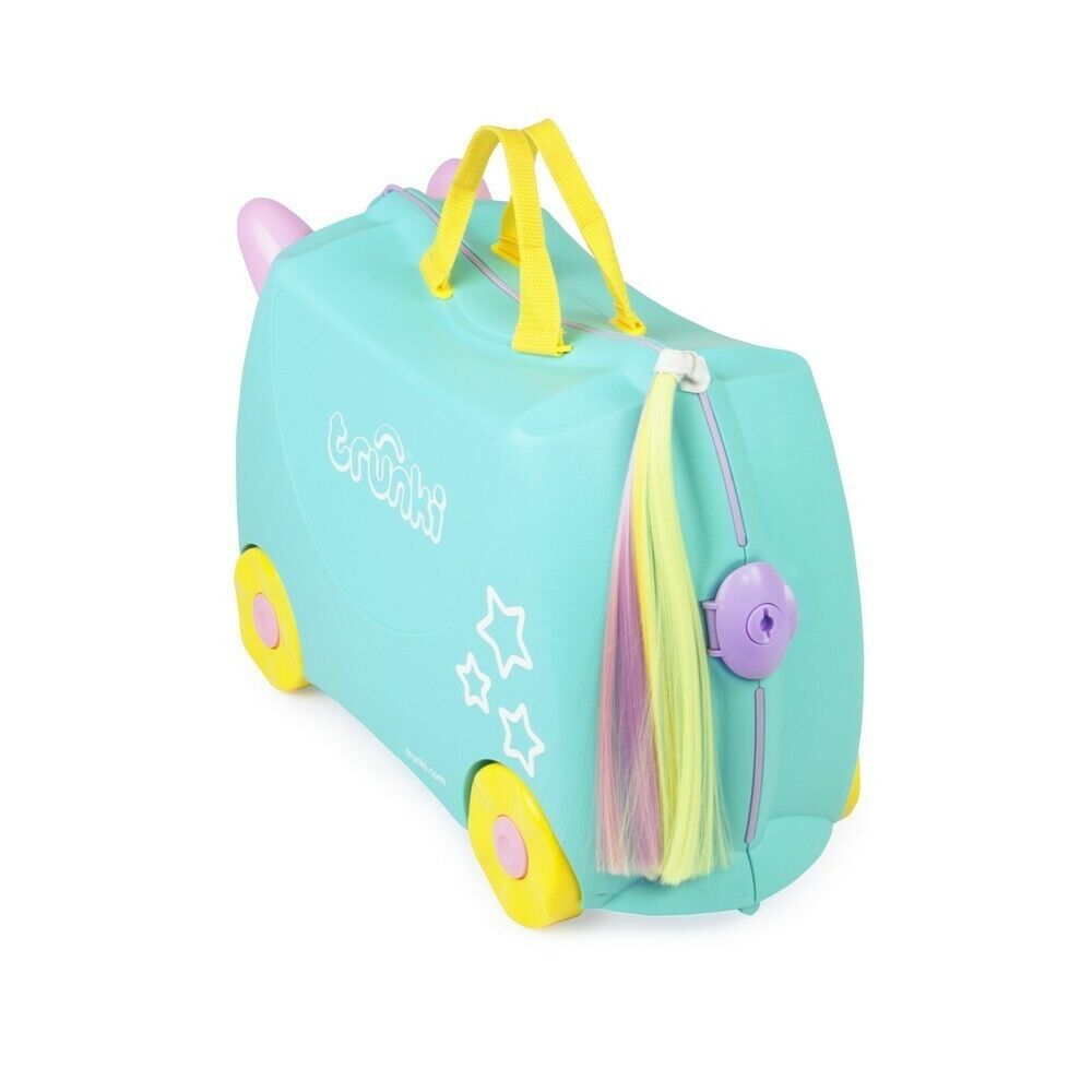 Trunki Ride on Kids Suitcase Luggage Toy Box Una Unicorn