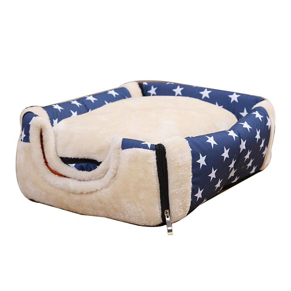 Pet Dog House Kennel Soft Igloo Cave Cat Puppy Bed Doggy Warm Cushion Fold