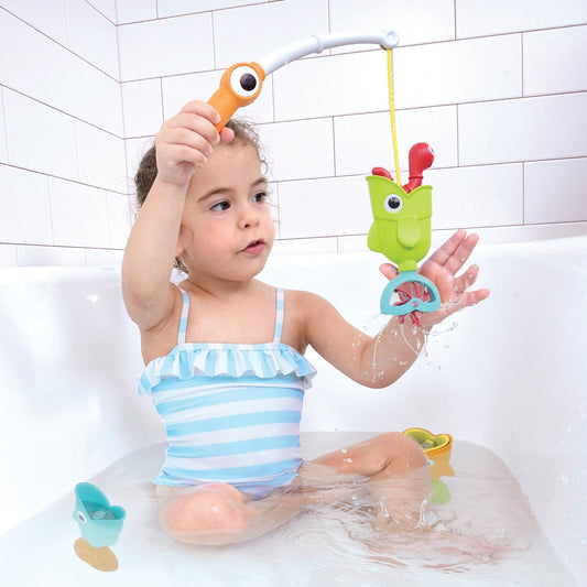 Yookidoo Catch 'N' Sprinkle Fishing Set Kids Bathing Toy With Magnetic Worm