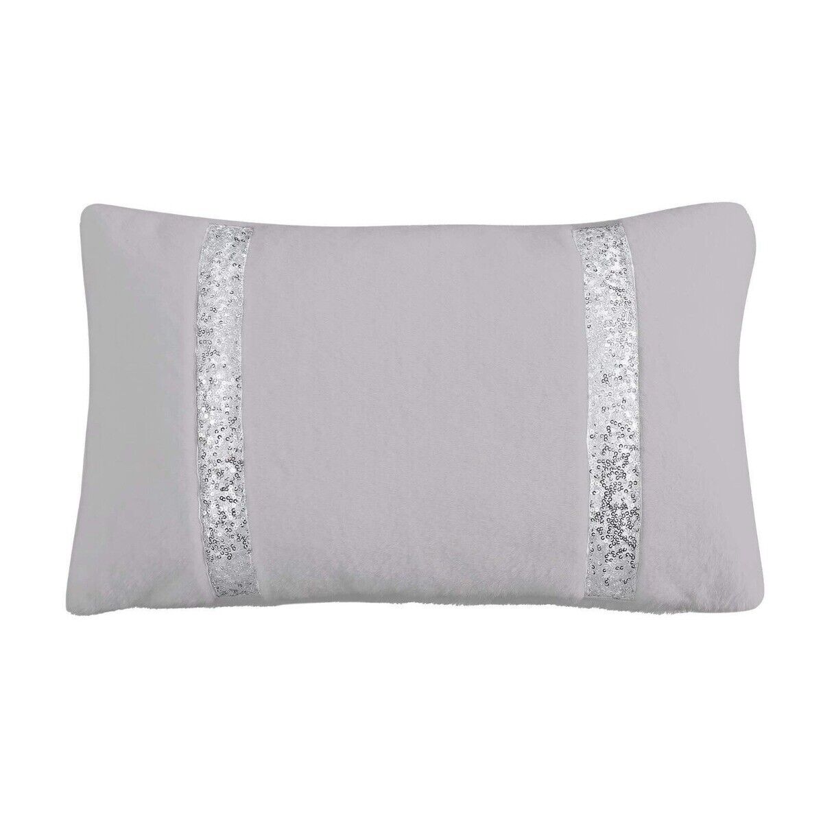 Logan and Mason Platinum Seville Decorator Cushion Silver