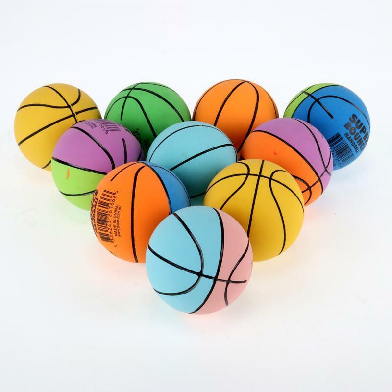 12Pcs Super Bounce Hand Balls 6cm Diameter Playtime Fun Indoor/Outdoor