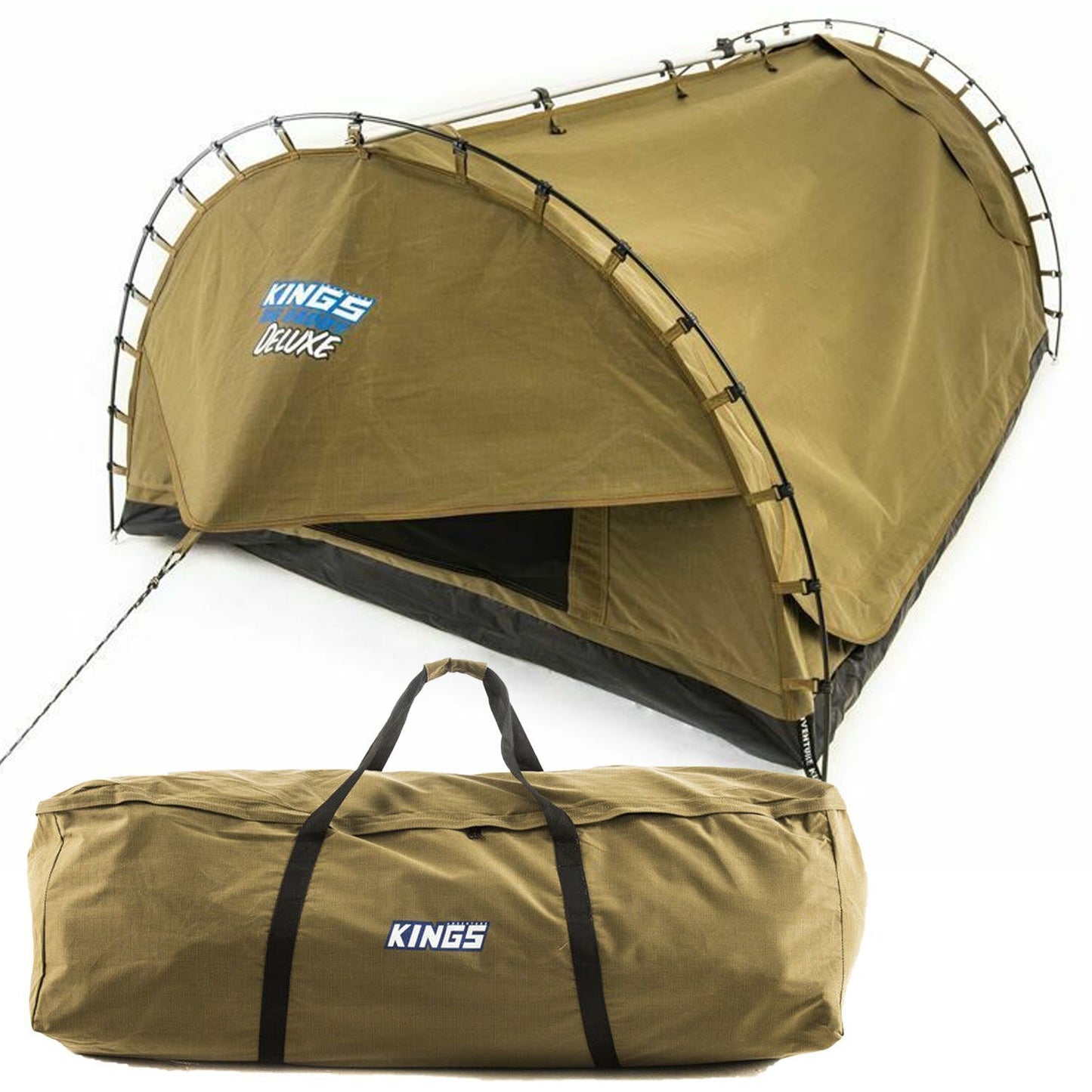 Big Daddy Deluxe Double Swag Tent  70mm Mattress+ Canvas Bag