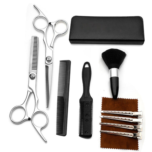 11pcs Hair Cutting Thinning Scissors Barber Shears Hairdressing Salon Set