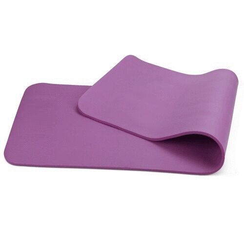 10mm Extra Thick NBR Yoga Mat Gym Pilates Fitness Exercise Balance Board Purple