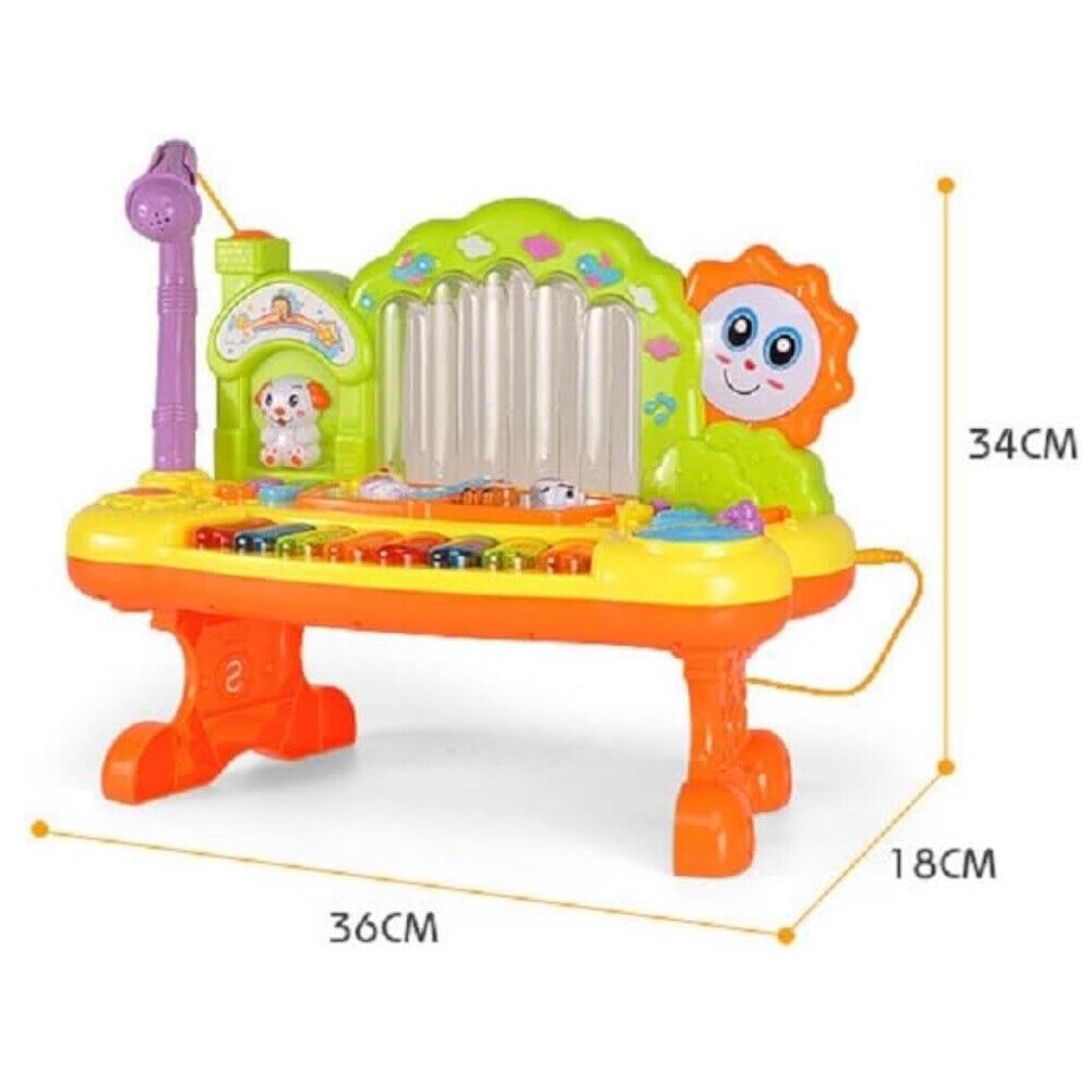 Gominimo Kids Toy Musical Spray Electronic Piano Keyboard Crisp Sound Yellow