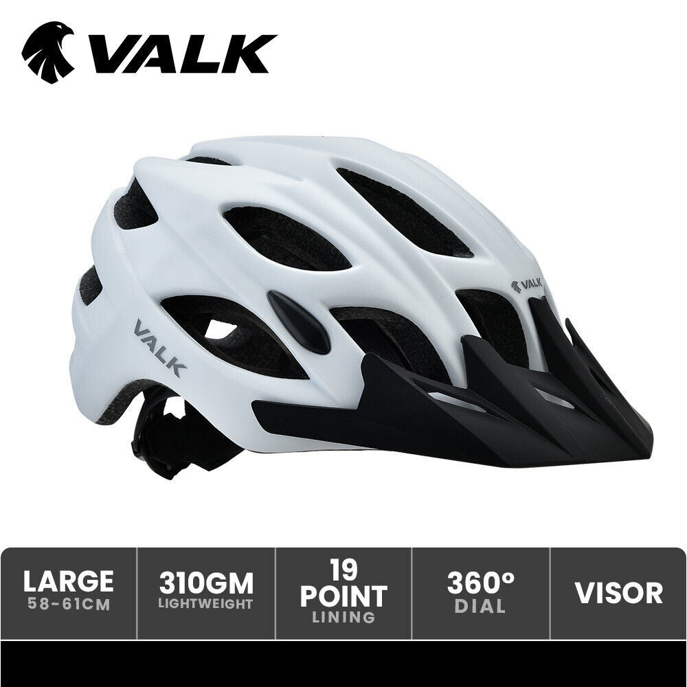 VALK Mountain Bike Helmet Large 58-61cm Bicycle MTB Cycling