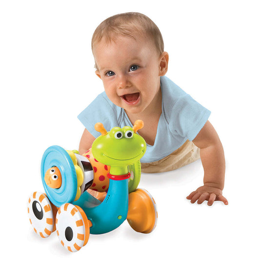 Yookidoo Musical Battery-operated Crawl N Go Snail Baby Activity 2-In-1 6-24mos