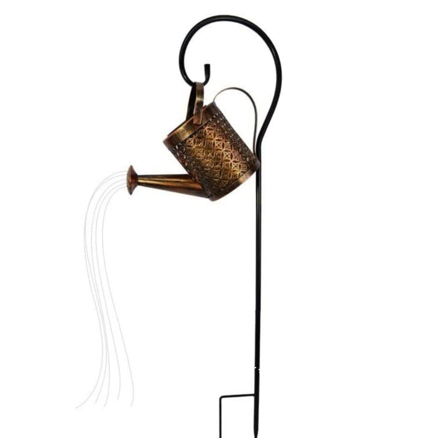 Noveden Solar Garden Lights with Watering Can Light (Brown)