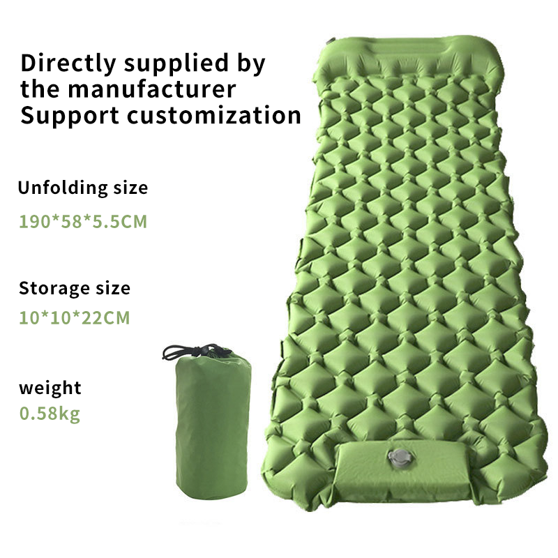 Camping Mattress Sleeping Mat Air Bed Pad Single Green