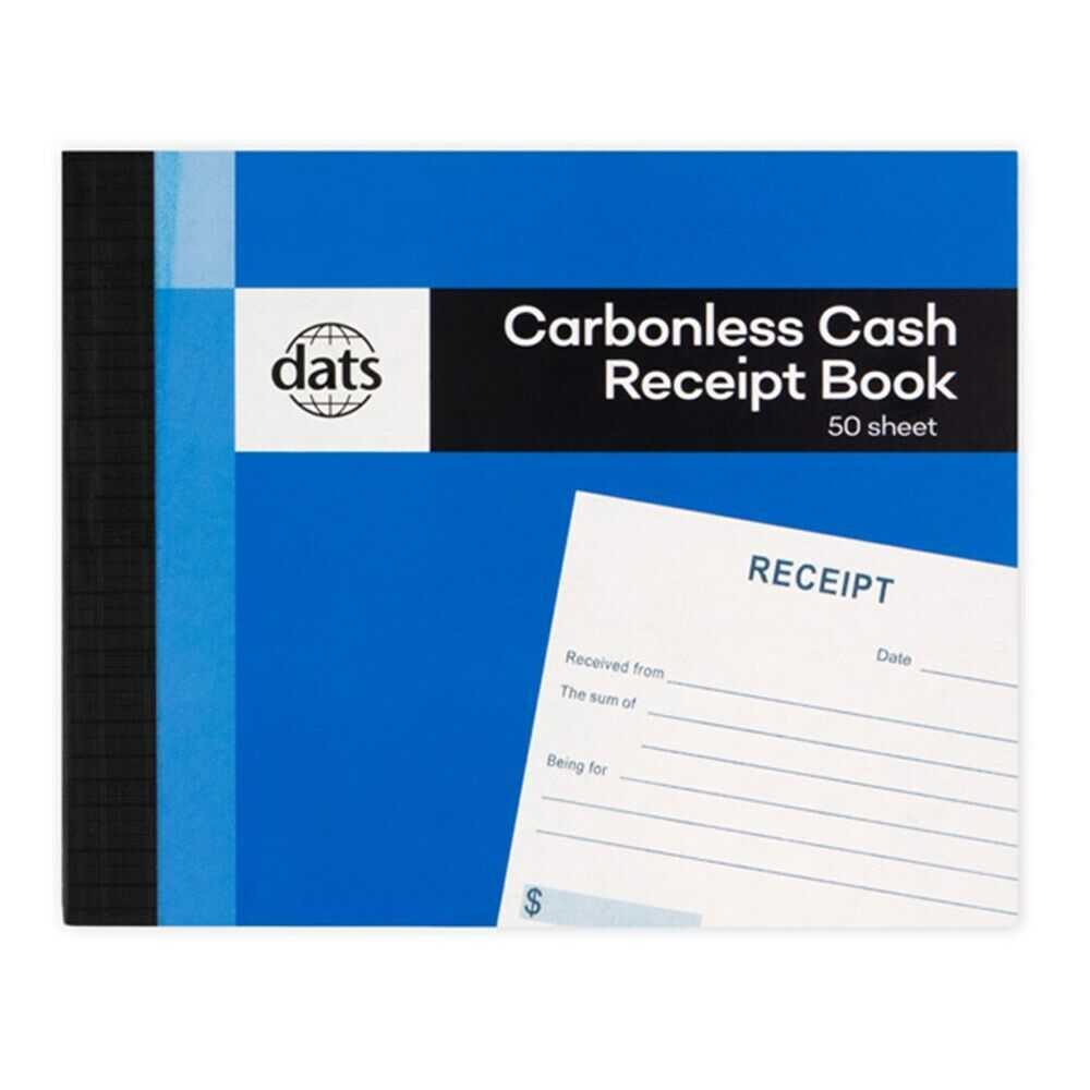 10 X CASH RECEIPT BOOK COPYMATE CARBONLESS 50 Sheet  10 BOOKS