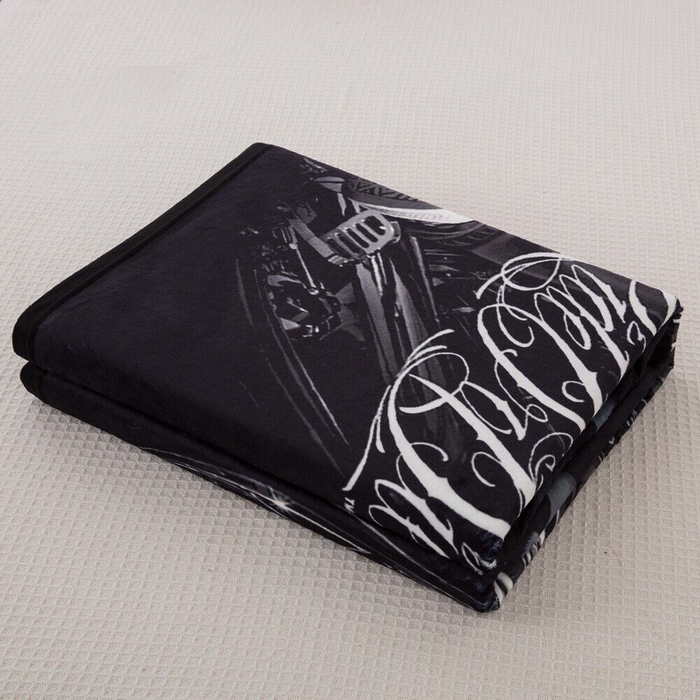 Skull Lover Black 150X200cm Size Blanket Soft Warm Throw Rug Home Decor Bed