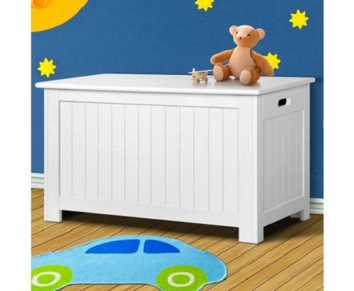 Baby Kids Storage Bedroom Playroom Toy Box Drawer Chest Bench Seat - White