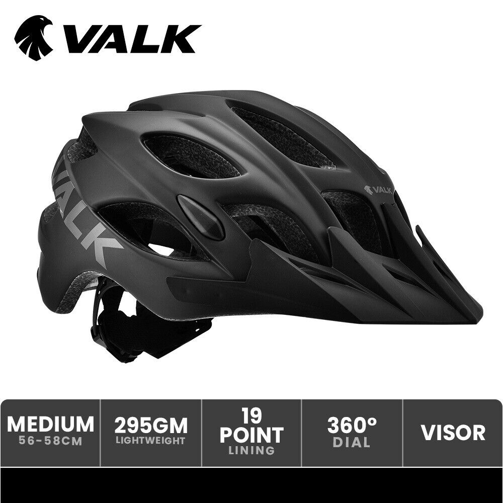 VALK Mountain Bike Helmet Medium 56-58cm Bicycle MTB Cycling