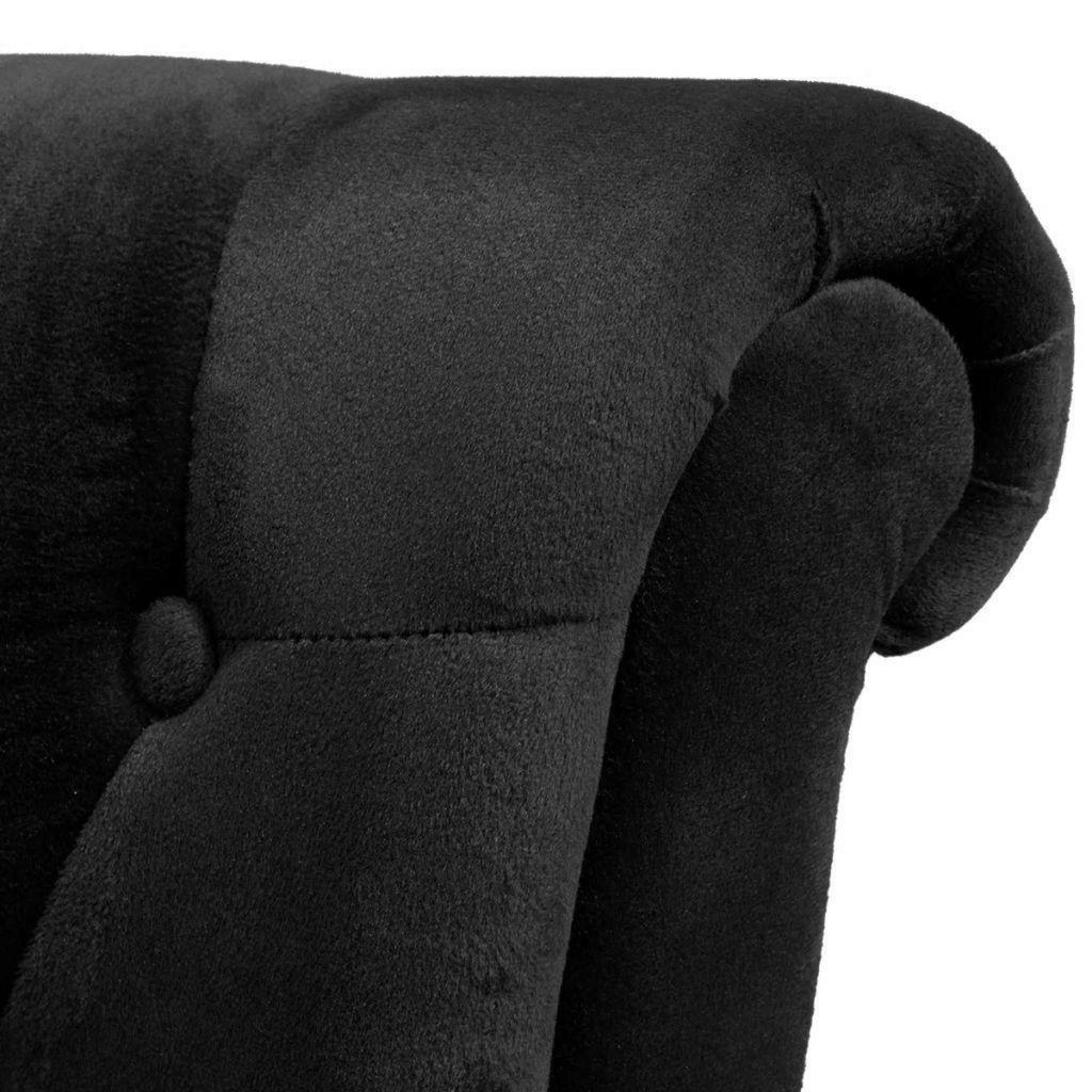 Fabric High Back Lounge Couch Seat Padded Chair Sofa - Single Seater - Black