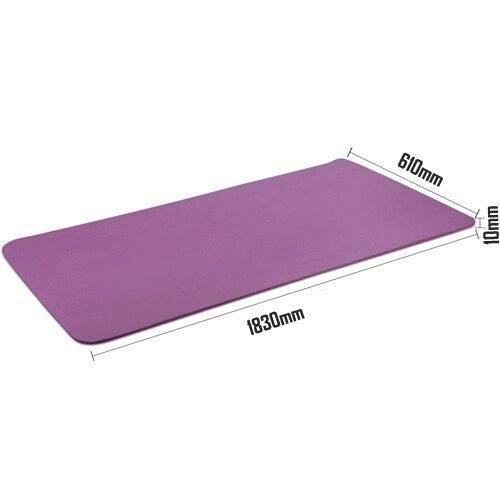 10mm Extra Thick NBR Yoga Mat Gym Pilates Fitness Exercise Balance Board Purple