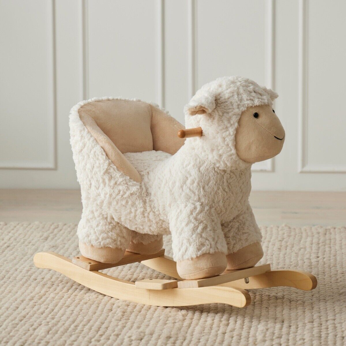 Jiggle & Giggle Baby Rocker Plush Stuffed Sheep with Chair