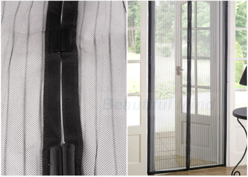 2x Mesh Magnetic Fly Screen Mosquito Bug Door Curtain  Hands Free