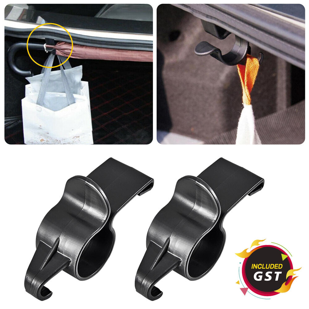 2x Universal Car Trunk Umbrella Hook Holder Hanger Clip Fastener Car Accessories