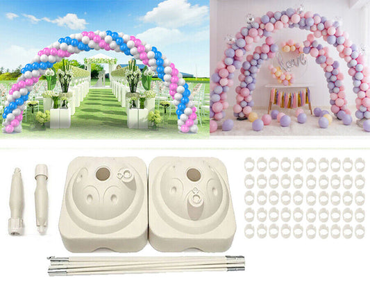 XL Adjustable Balloon Arch Kit Column Water Base Stand Wedding Party Venue Decor