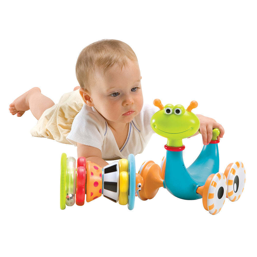 Yookidoo Musical Battery-operated Crawl N Go Snail Baby Activity 2-In-1 6-24mos