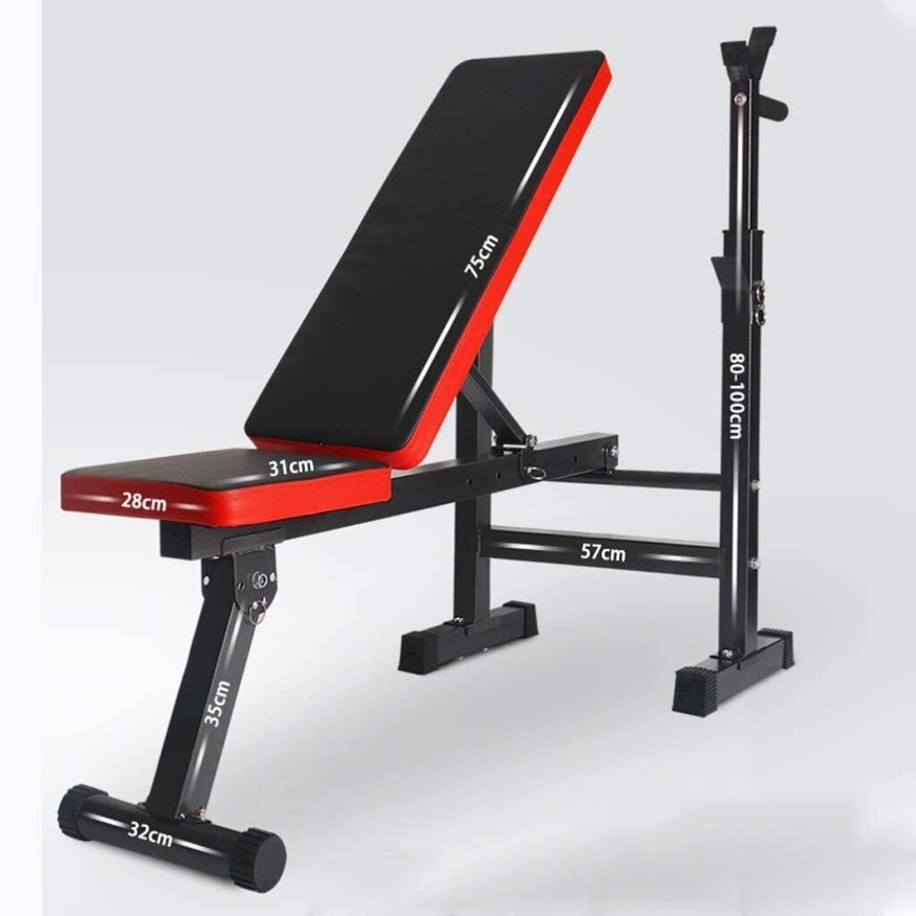 Adjustable Benches Rack Barbell Rack Weight lifting Bed Foldable Press