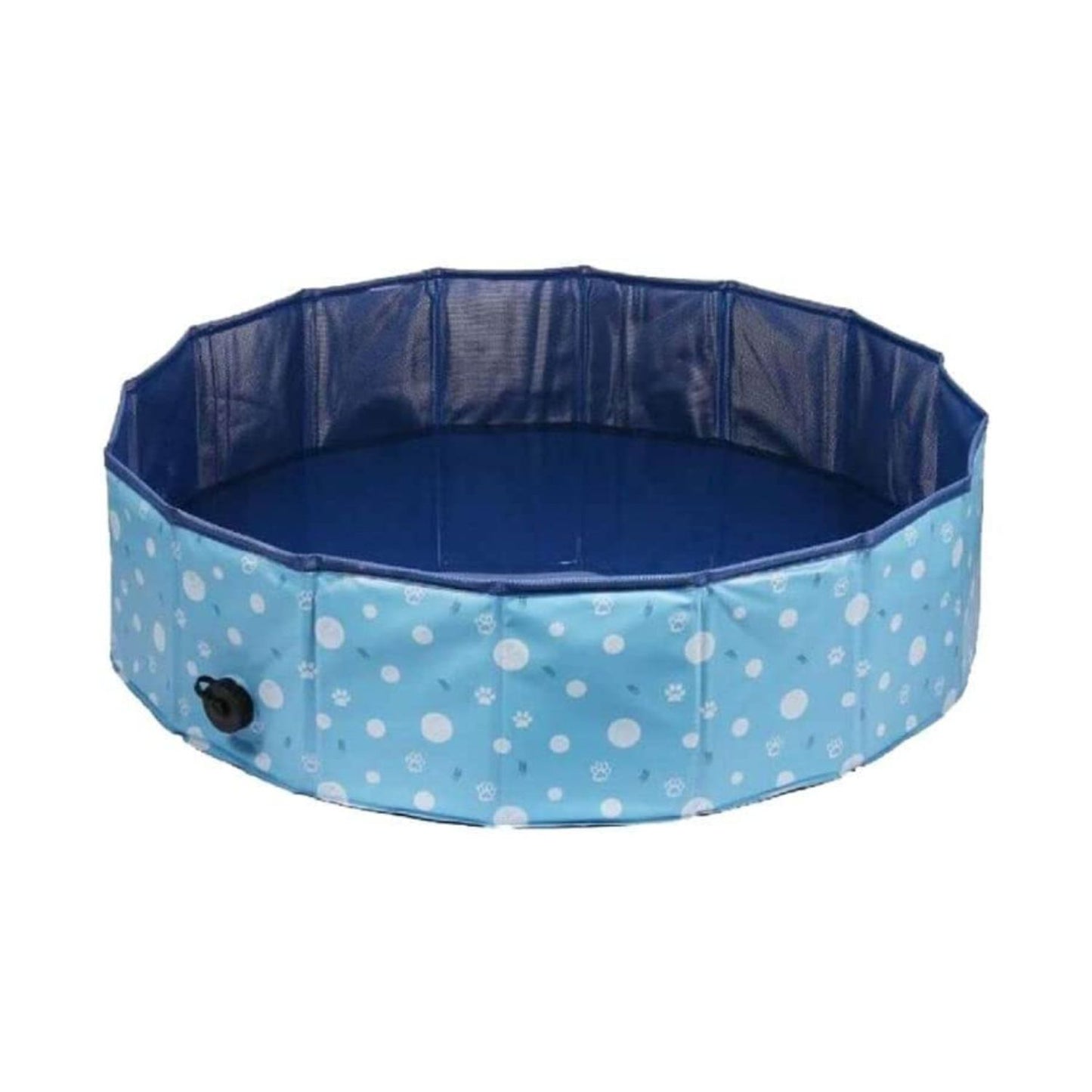 Floofi Foldable Pet Bath Swimming Pool 120 x 30cm XL Blue Circle