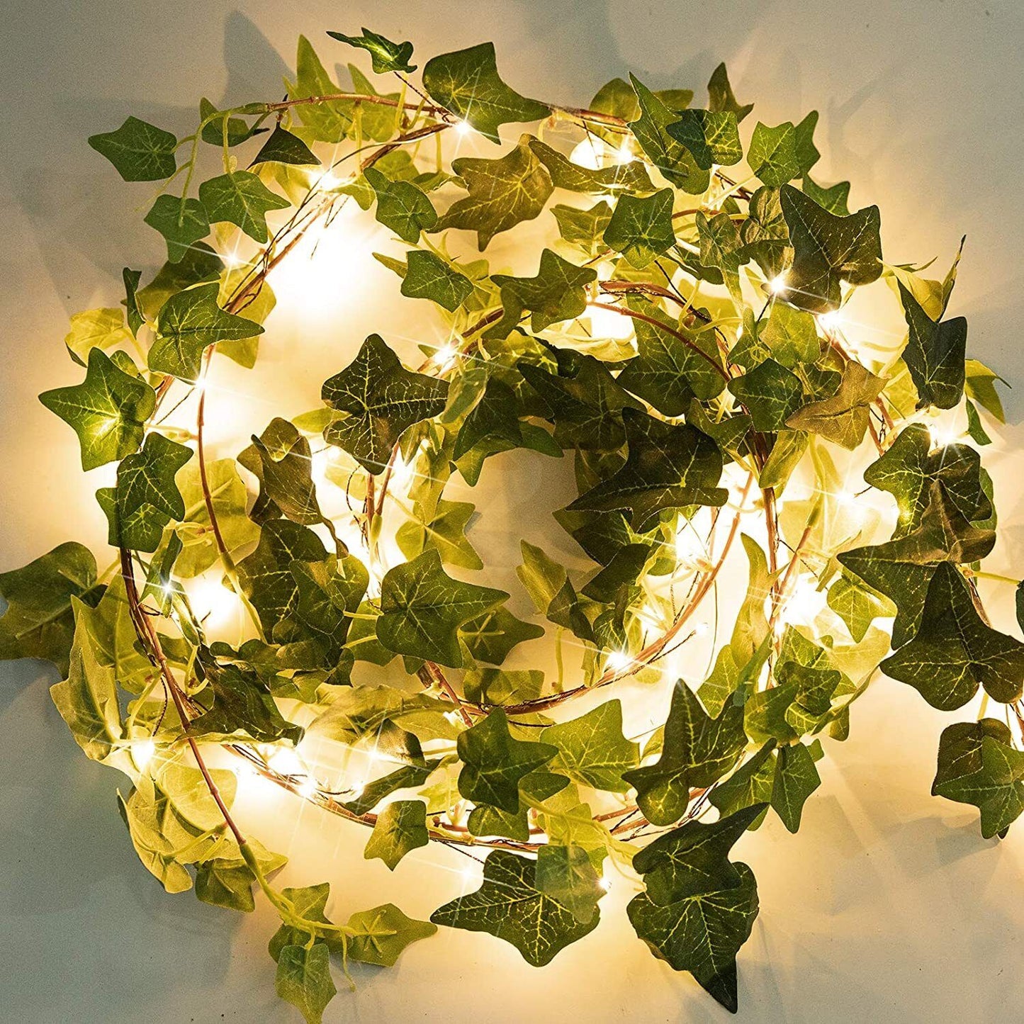 10M 100 LED Solar Powered Ivy Vine Fairy String Lights Garden Outdoor Wall Light