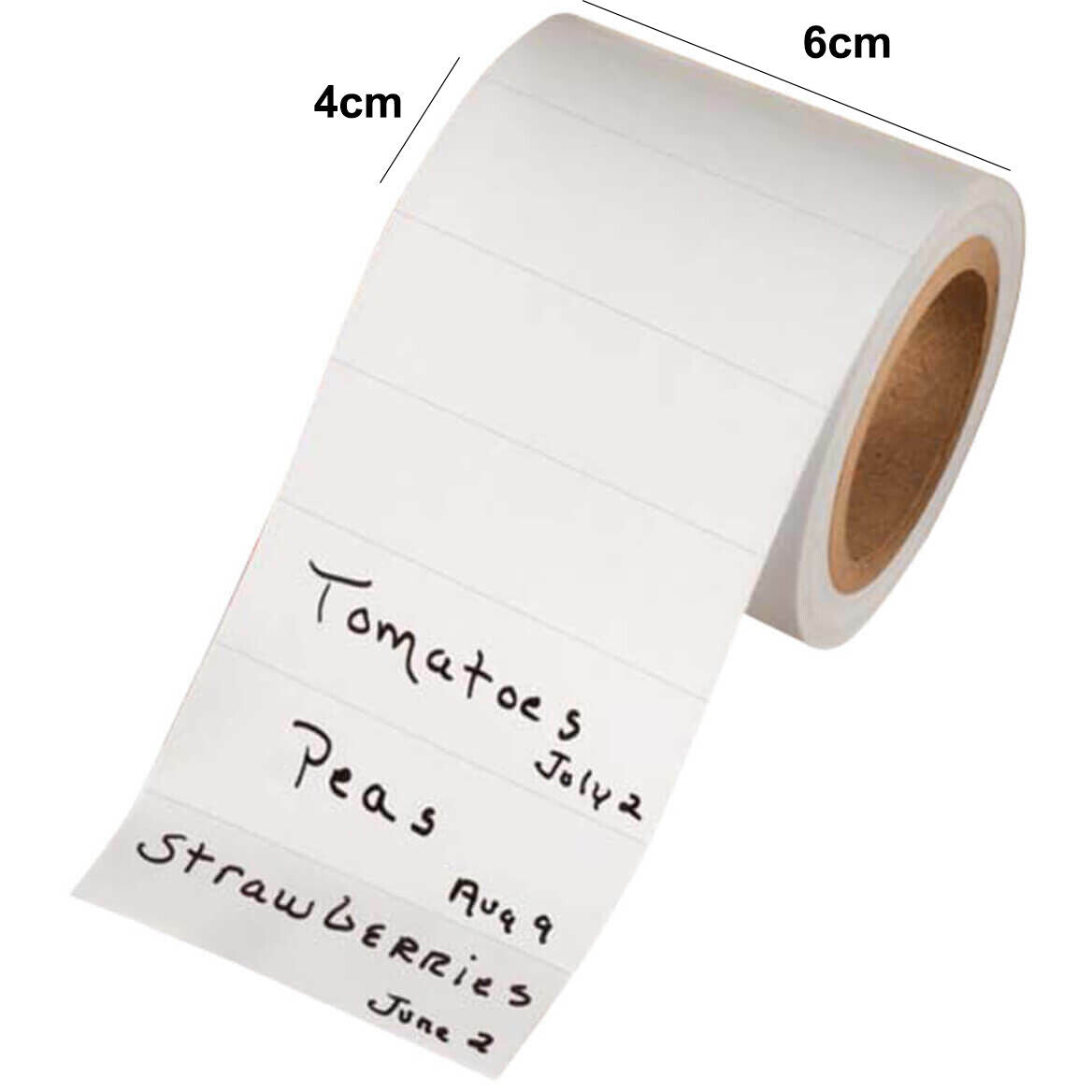 500PCS Easy Stick Freezer Food Labels Roll Kitchen Self-Adhesive sticker 6*4cm