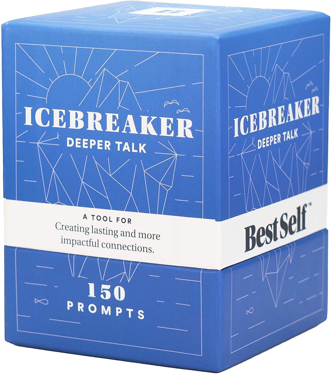 Self IceBreaker - Conversation Starter Card Deck 150 Prompt Card