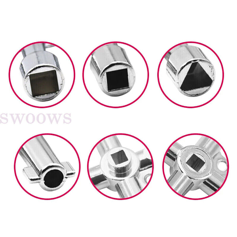 Universal Cross Train Electrical Cabinet Elevator Key Alloy Triangle Square Tool