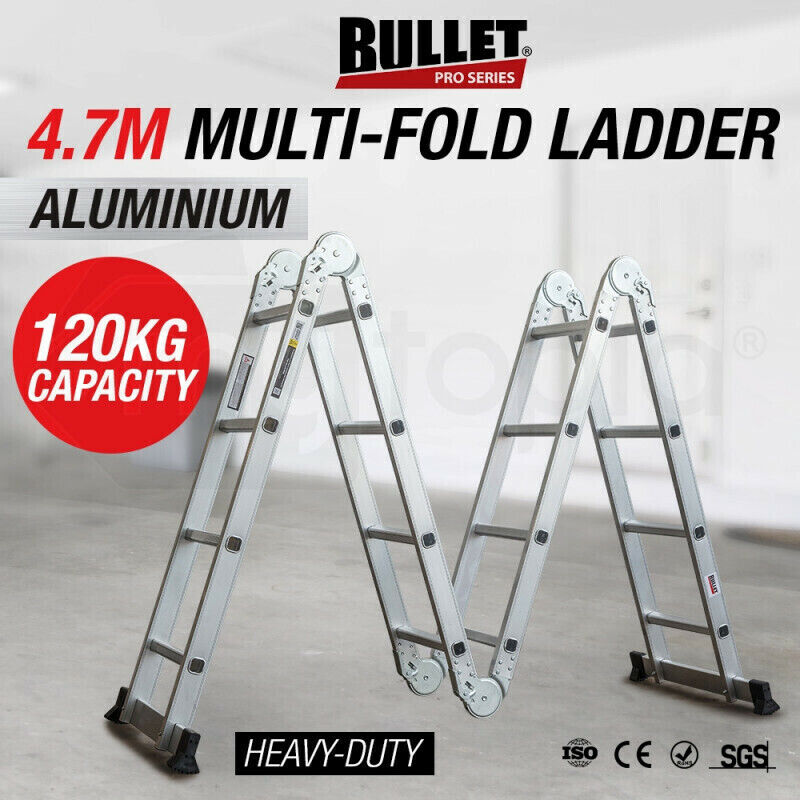 4.7m Bullet Multi-Purpose Ladder Aluminium Extension Folding