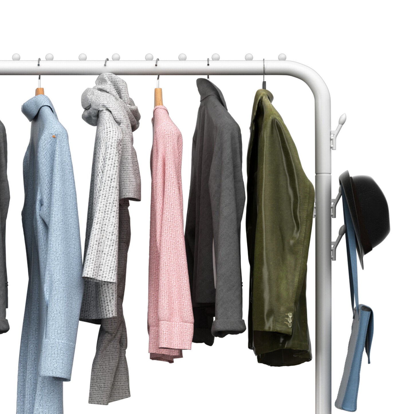 Heavy Duty Clothes Rail Rack Hanging Garment Display Shoe Storage Stand Shelf