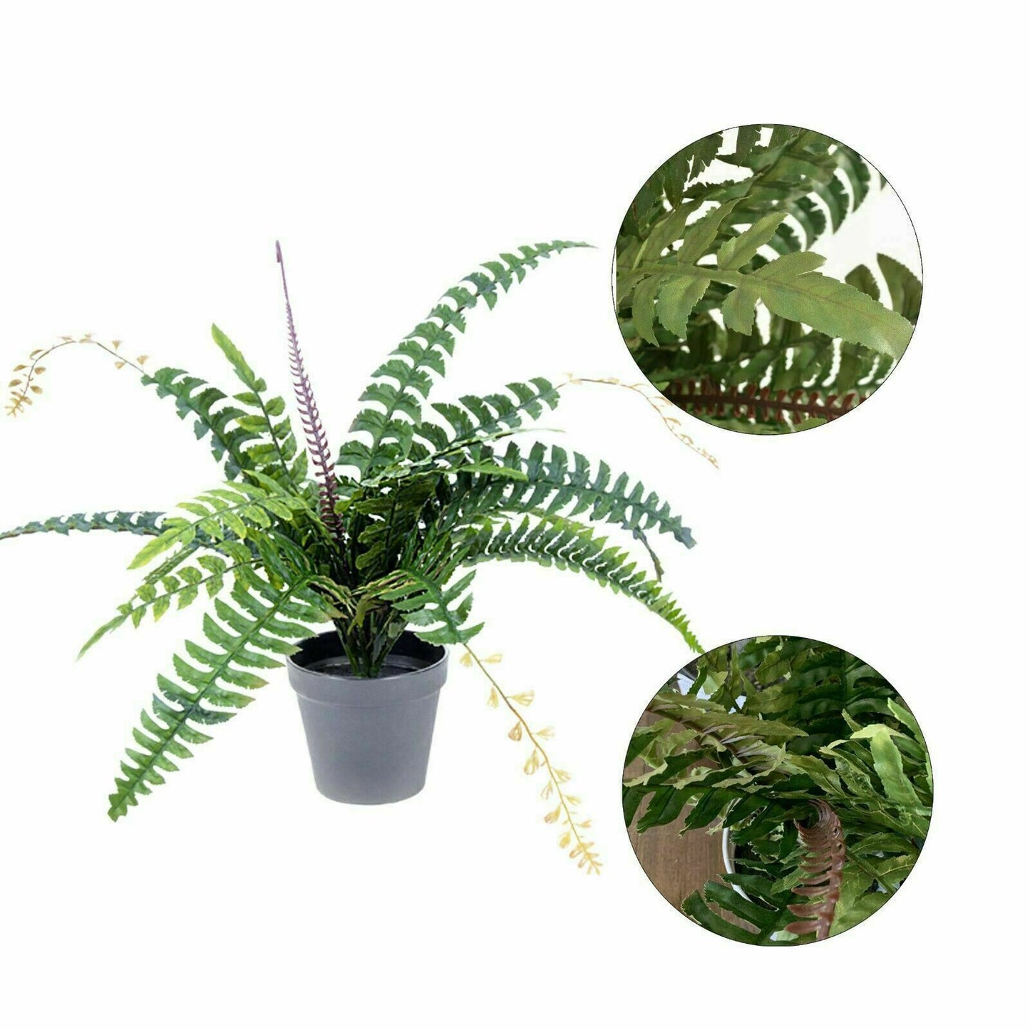 Artificial Fern Plant Potted 50cm Fake Foliage Floral Indoor Home/ Office Decor