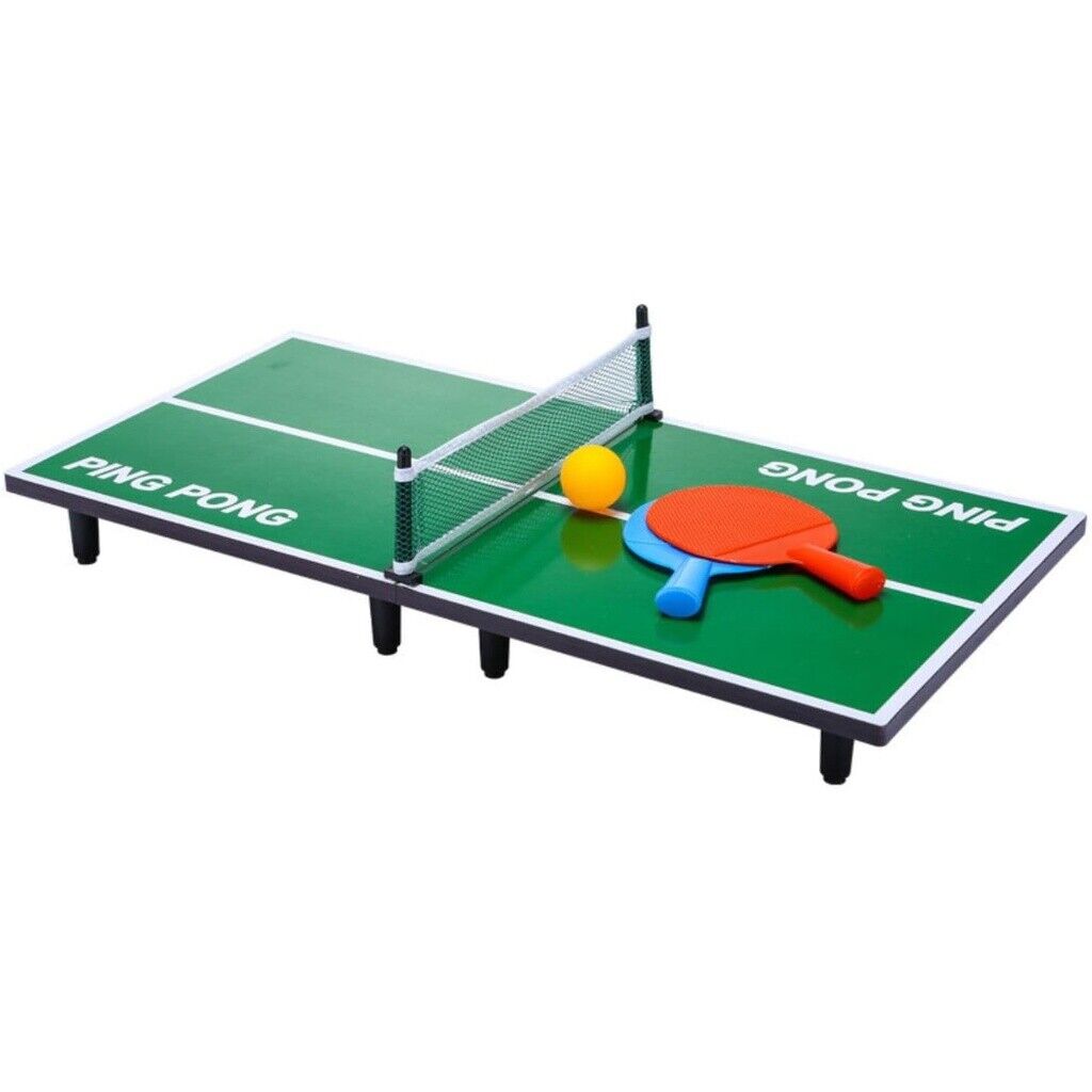 Portable Indoor Tabletop Mini Table Tennis Ping Pong Game Green