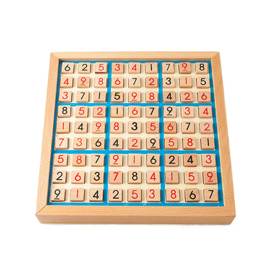 Wooden Sudoku Board  with Drawer 81- Chessboard  Puzzle