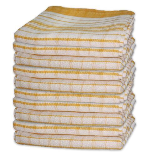 10 PCS Tea Towels JUMBO Size 50x70cm Commercial Grade Heavy Duty 100% Cotton