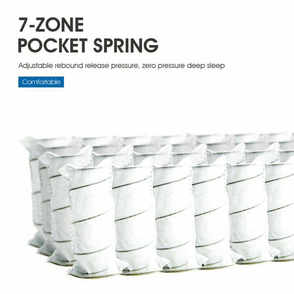 SINGLE SIZE Medium Firm Mattress Bed Pocket Spring Ultra HD Foam