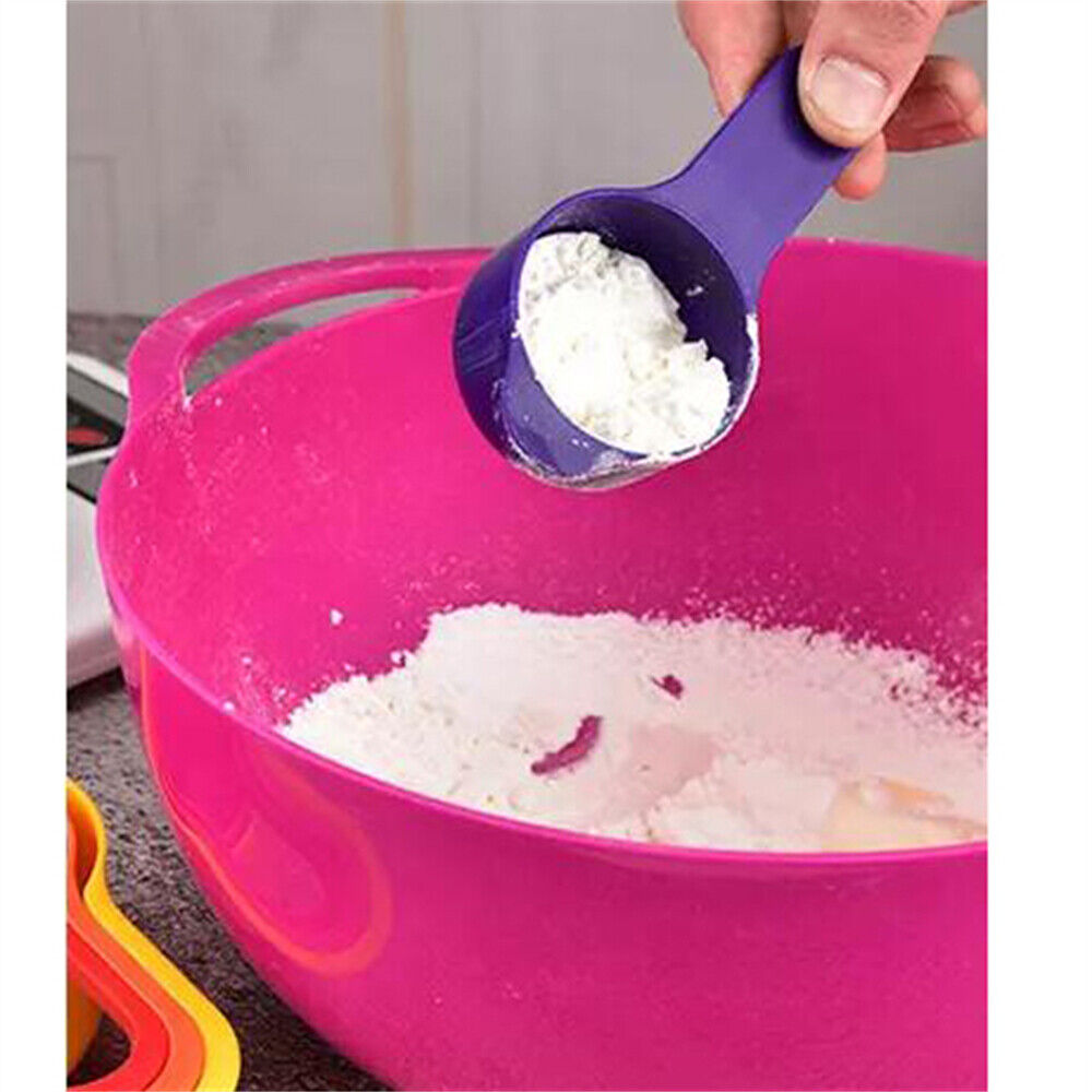 Kitchen Mixing Bowl Set Wash Bowl Mixer & Measuring Cups Spoons Baking Cooking