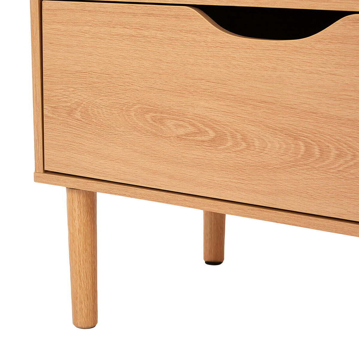 Oak Look 3 Drawer Chest