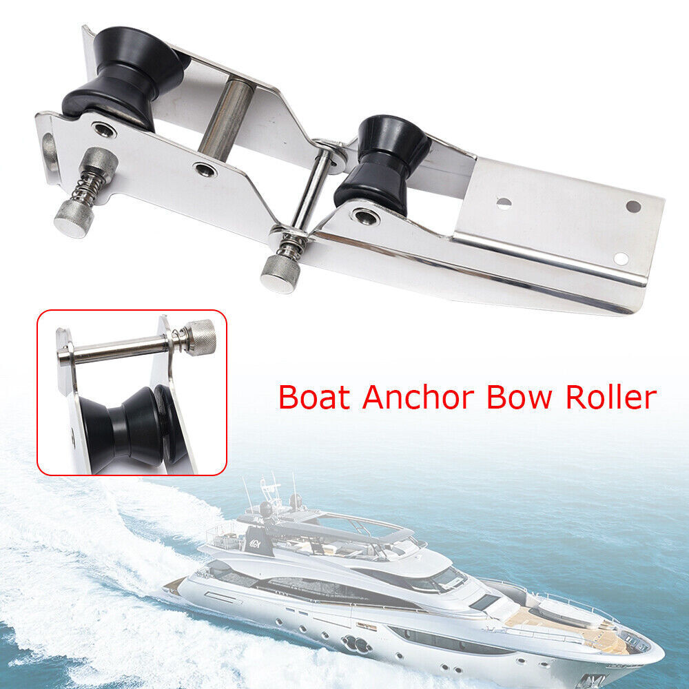 Stainless Steel Marine Boat Hinged Anchor Bow Roller Sprit Roller Quick Release