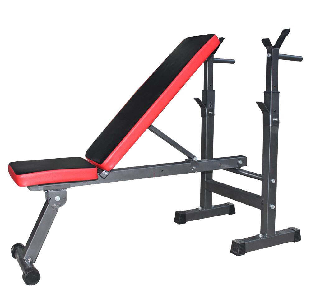 Adjustable Benches Rack Barbell Rack Weight lifting Bed Foldable Press