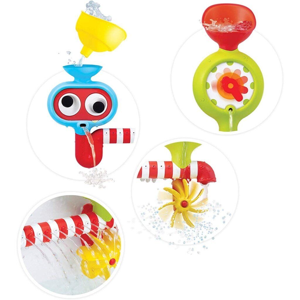 Yookidoo New Transparent Spin N Sprinkle Water Lab Kids baby Bath STEM Based Toy