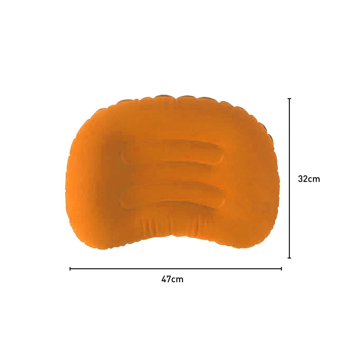 Kiliroo Self-Inflating Pillow Compact Camping Hiking Easy Inflatable Orange