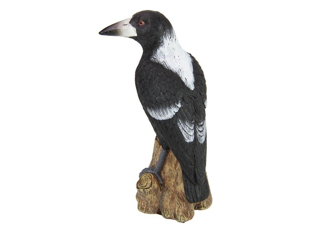 18cm Magpie Bird on Branch Ornament Statue Figurine Garden Sculpture Mother