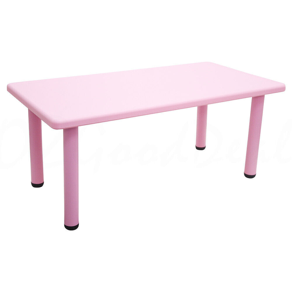 New Large Kids Toddler Children Playing Party Study Table Desk Pink 120x60cm