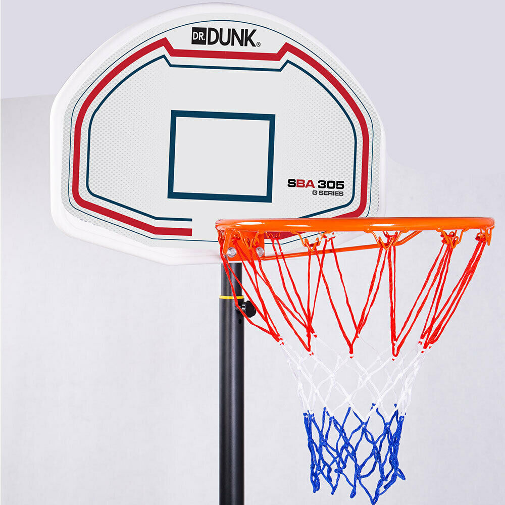 DR. DUNK Basketball Hoop Stand System Kids Height Adjustable