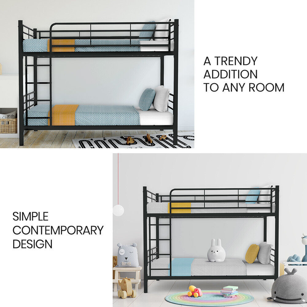 Kingston Slumber 2in1 King Single Metal Bunk Bed Frame