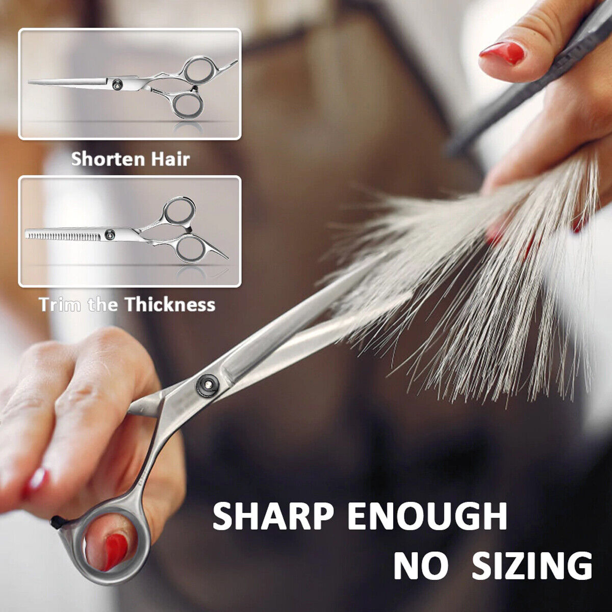 11pcs Hair Cutting Thinning Scissors Barber Shears Hairdressing Salon Set