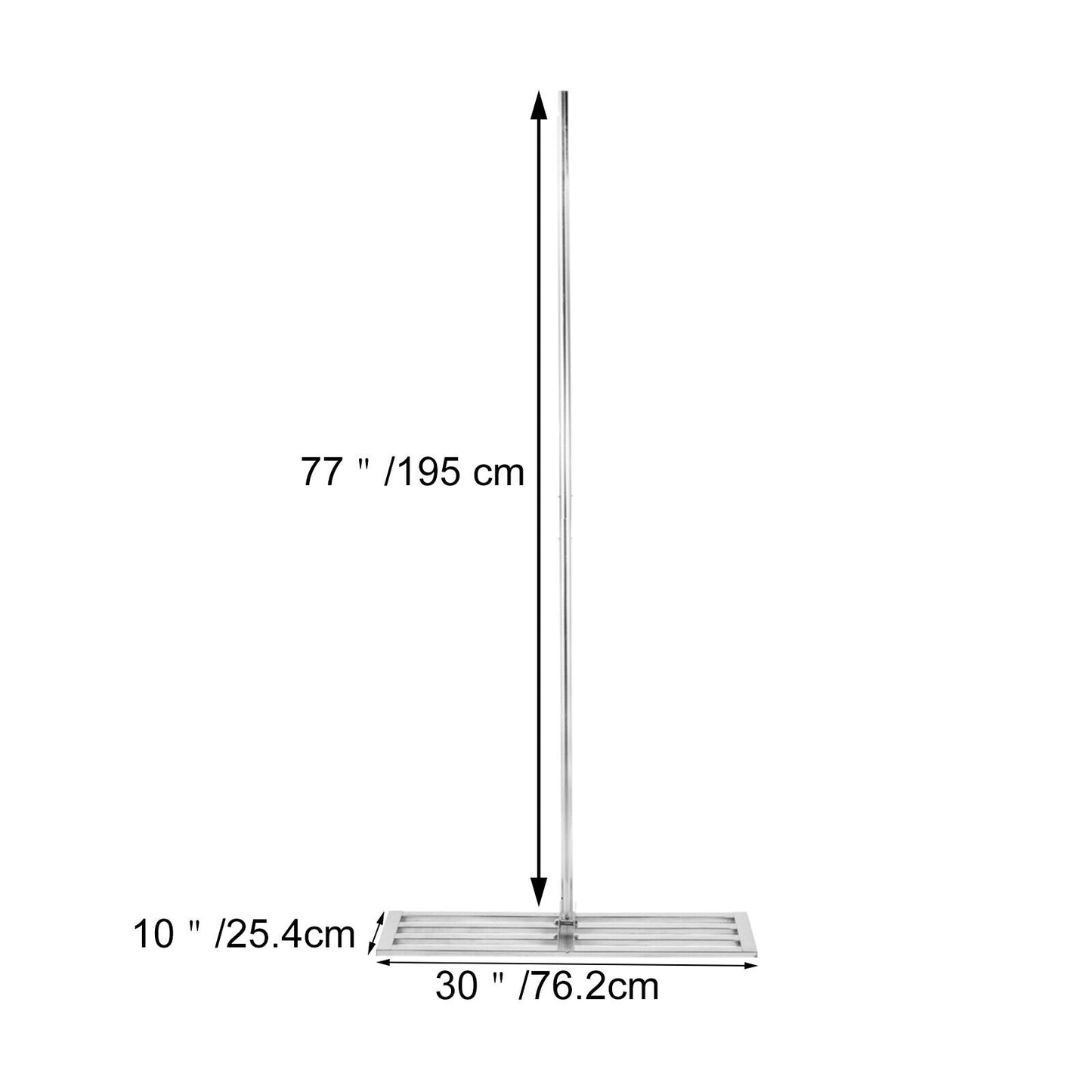 Lawn Level Rake Lawn Leveler Tool 30"x10" Stainless Steel 77" Soil Leveler